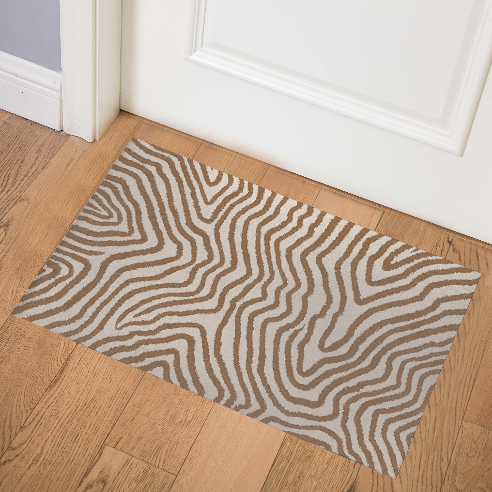 Orren Ellis Vensey Wavelength Blue Indoor Door Mat Wayfair