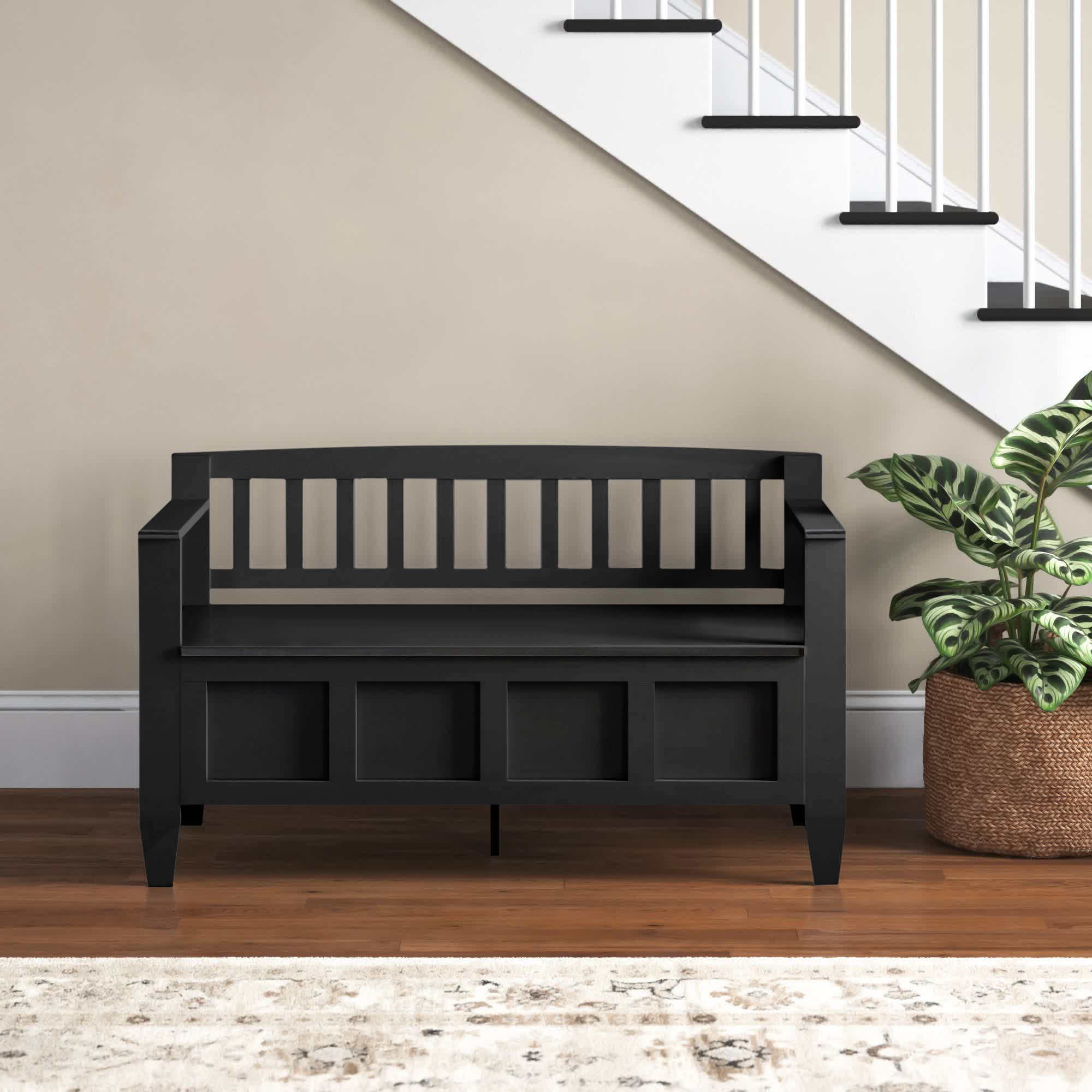 Red Barrel Studio® Choya Solid Wood Flip Top Storage Bench & Reviews