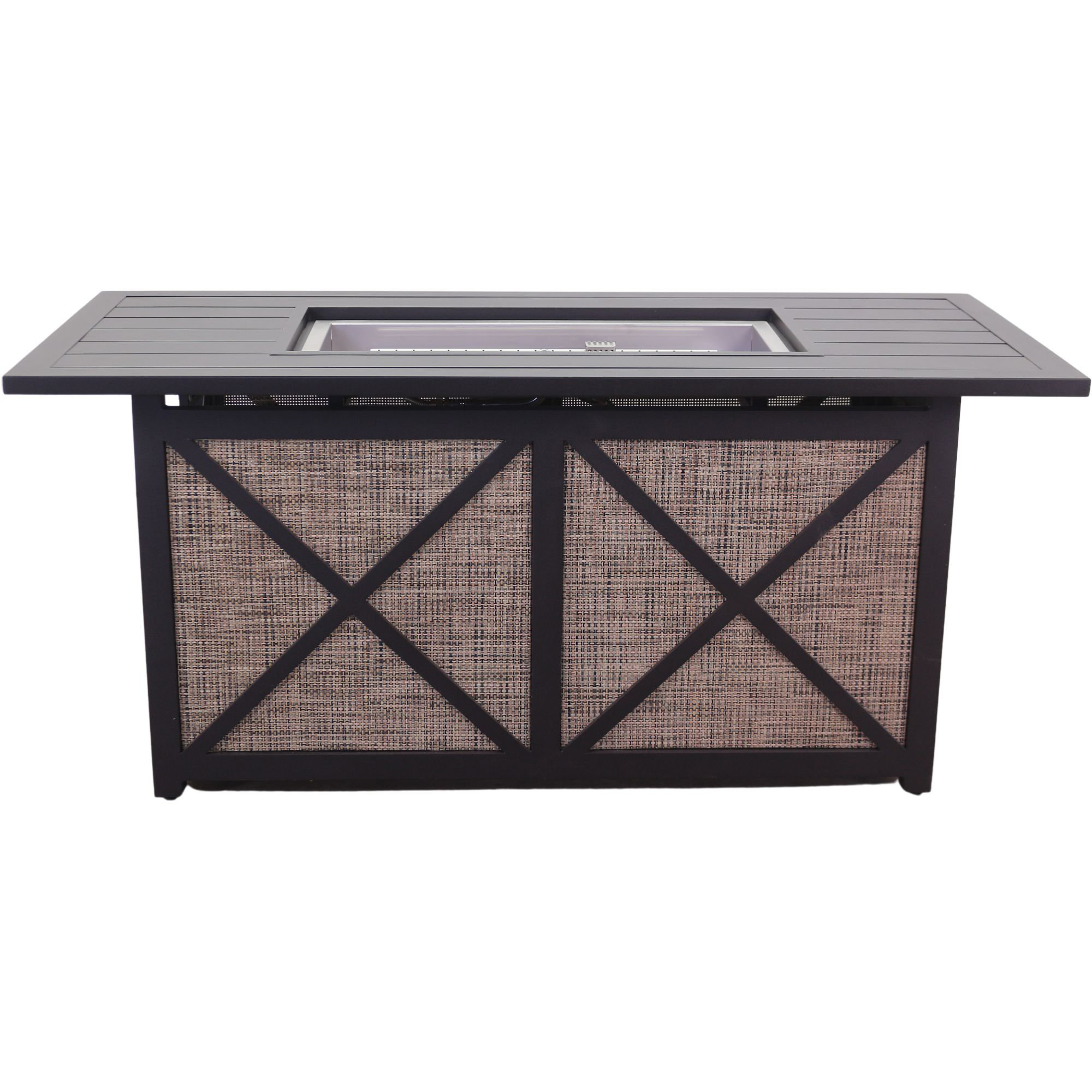 CourtyardCasualFurniture Courtyard Casual Santa Fe Rectangle Fire Pit ...