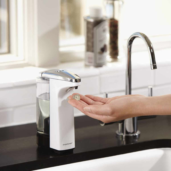 simplehuman 8 oz. Touch-Free Sensor Liquid Soap Dispenser ...