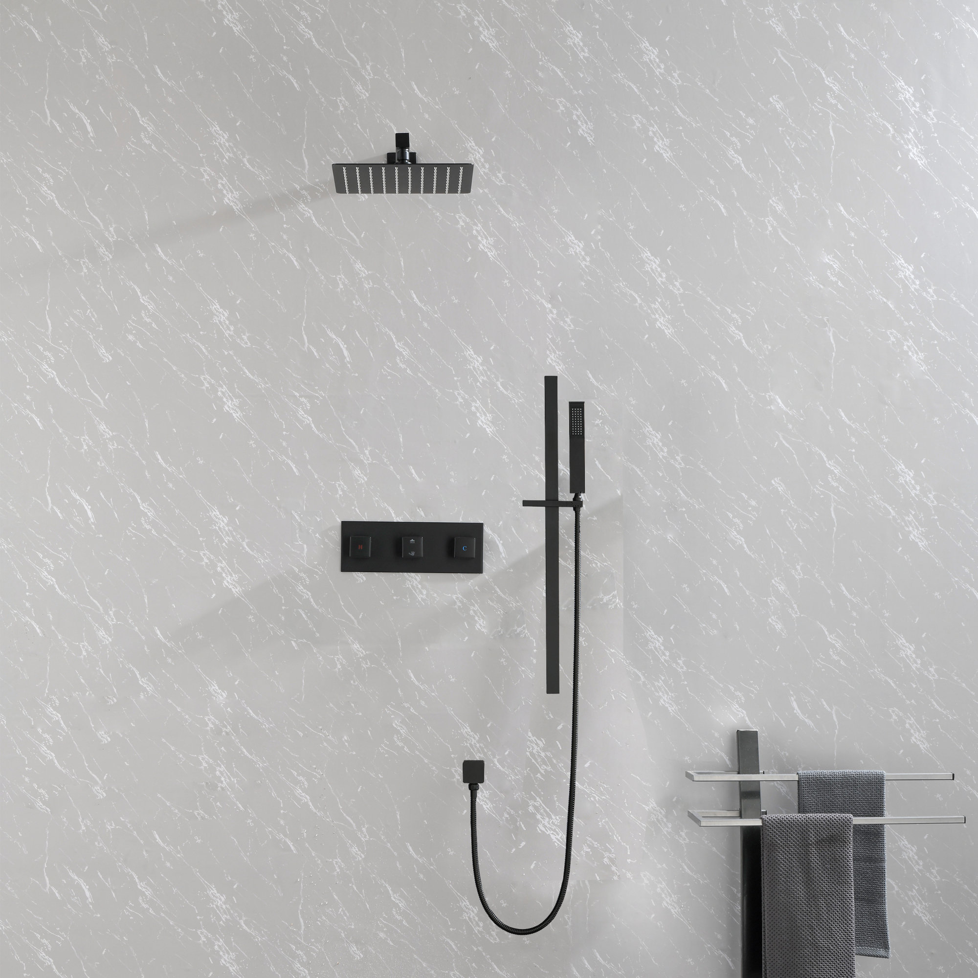 antfurniture 3 Piece Shower Faucet with Roughin Valve Set Wayfair