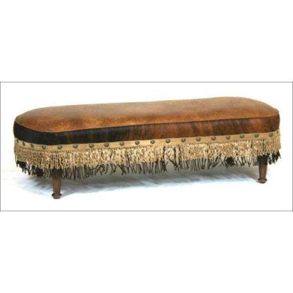 rustic upholstered bench