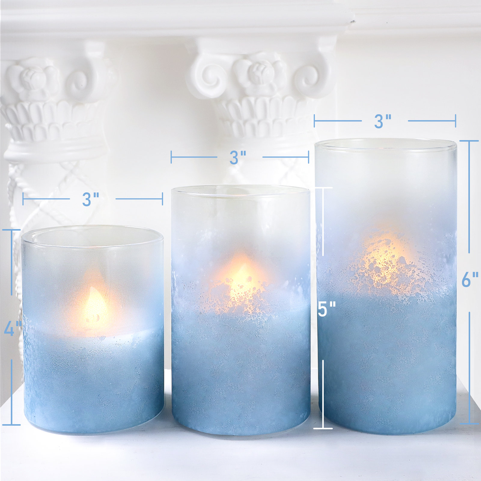 Highland Dunes Led Flickering Pillar Candles Wayfair