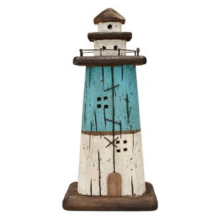 Ceramic Lighthouse 32cm Maritim Tealight Holder badezimmerdeko Ceramic Figurine Deco 