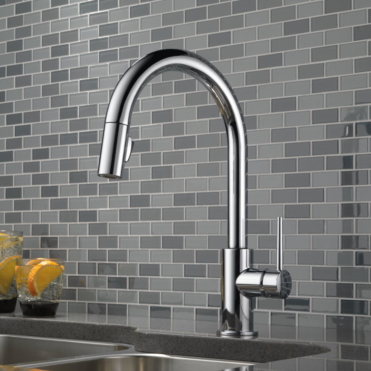 9159-DST Delta Trinsic Pull Down Single Handle Kitchen Faucet ...