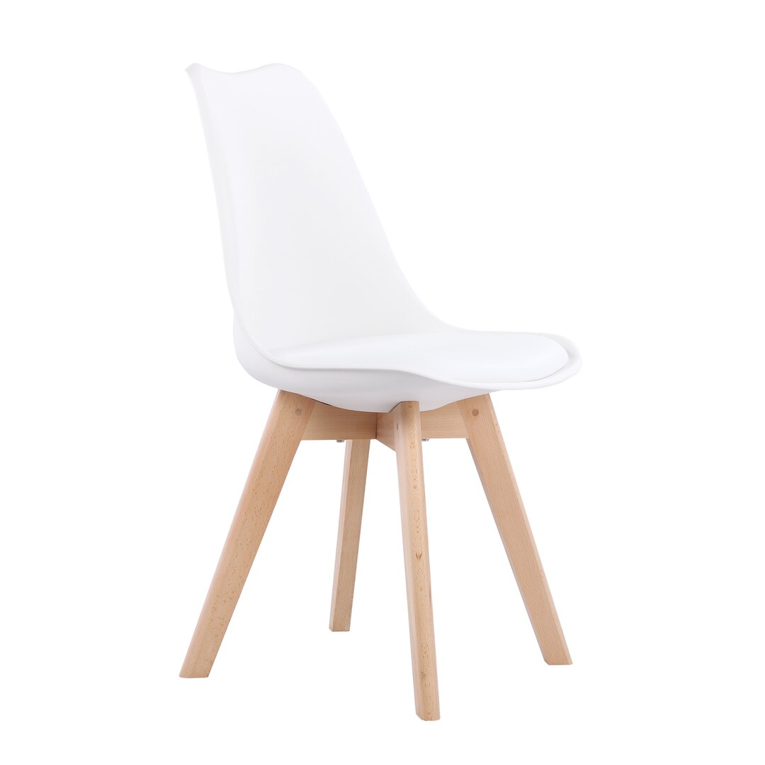 Modern Style Dining Chair Upholstered Chair For Dining Room Reception Room white