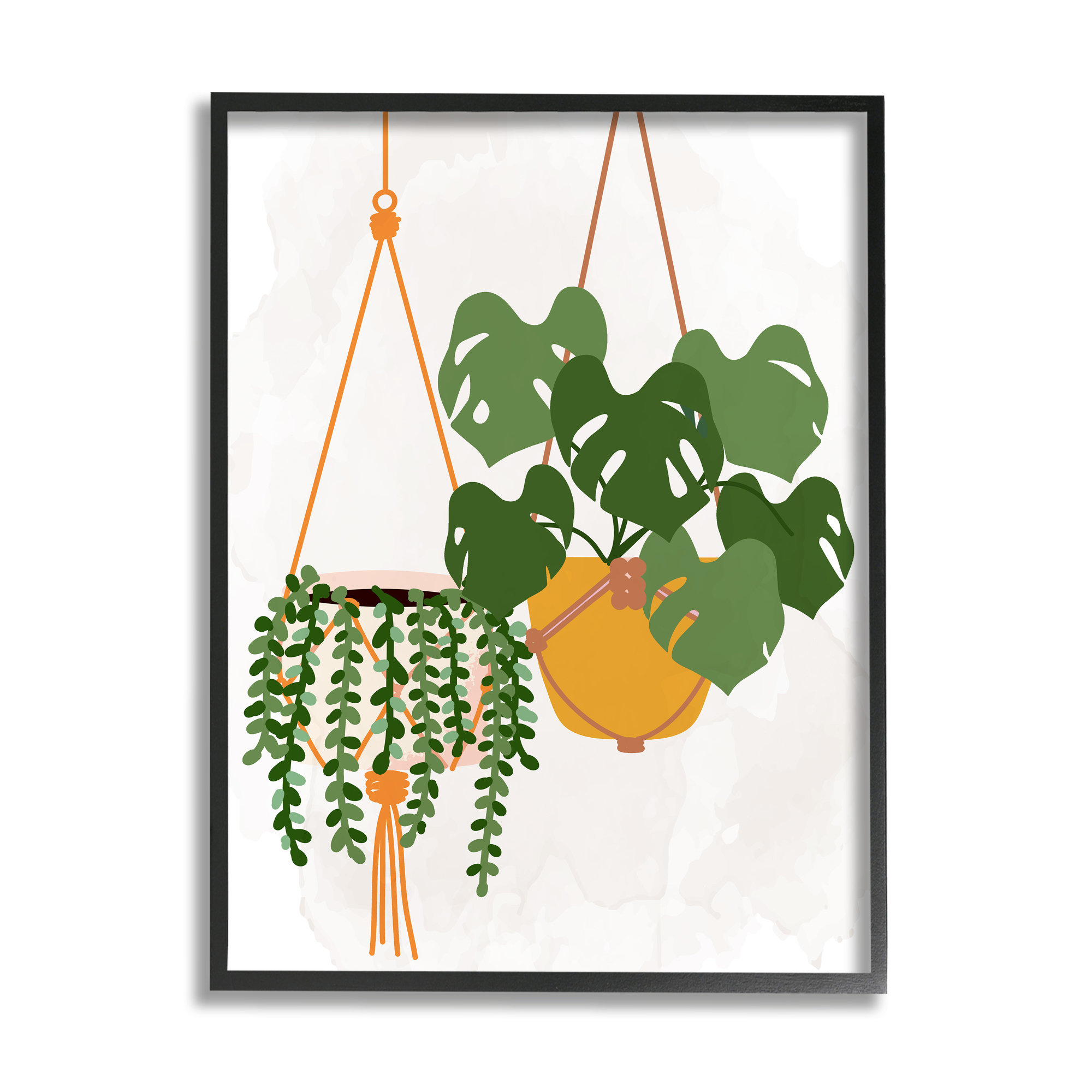 Stupell Industries Casual Hanging House Plants by Kim Allen Floater