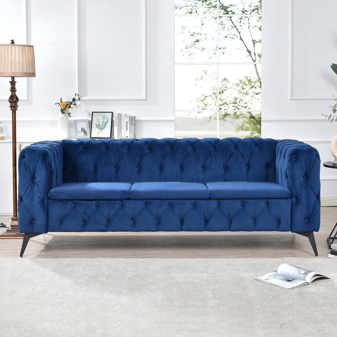 Mercer41 Keyondria 84.1'' Upholstered Sofa Wayfair
