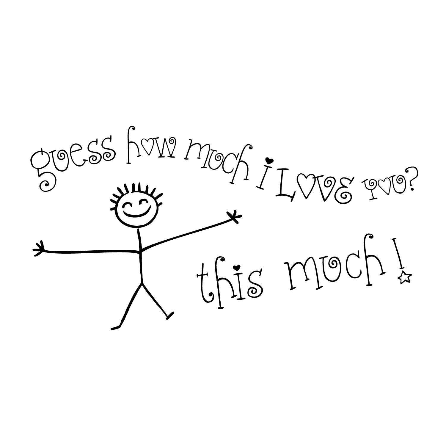 FiresideHome Guess How Much I Love You? Wall Decal Wayfair