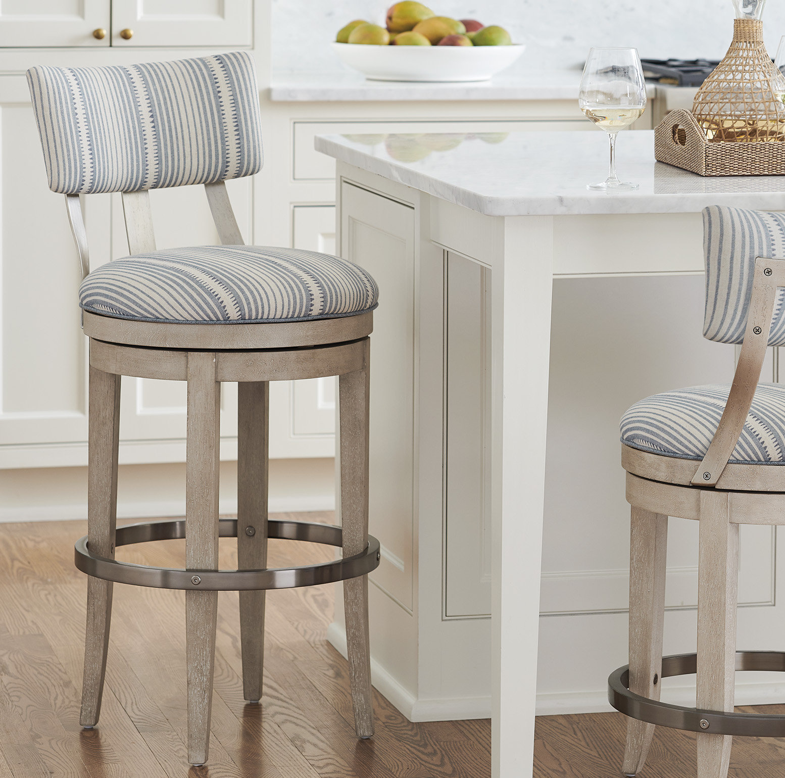 Barclay Butera Malibu Bar & Counter Swivel Stool Wayfair