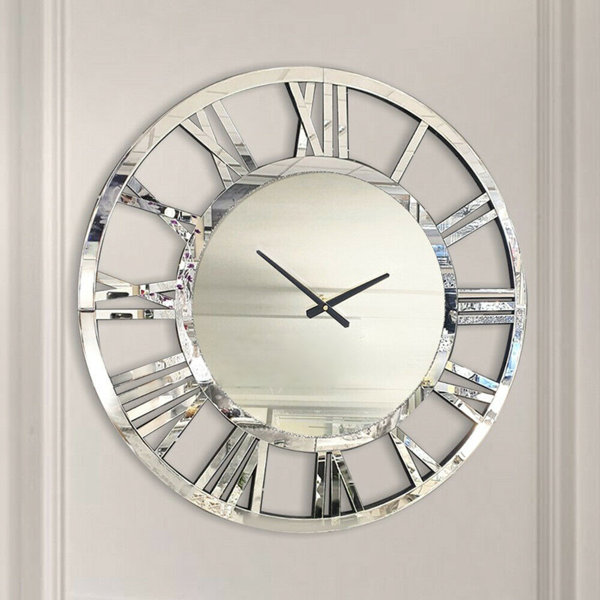 8" Large Vintage Analogue Round Wall Clock Home Bedroom Kitchen Quartz IN9 