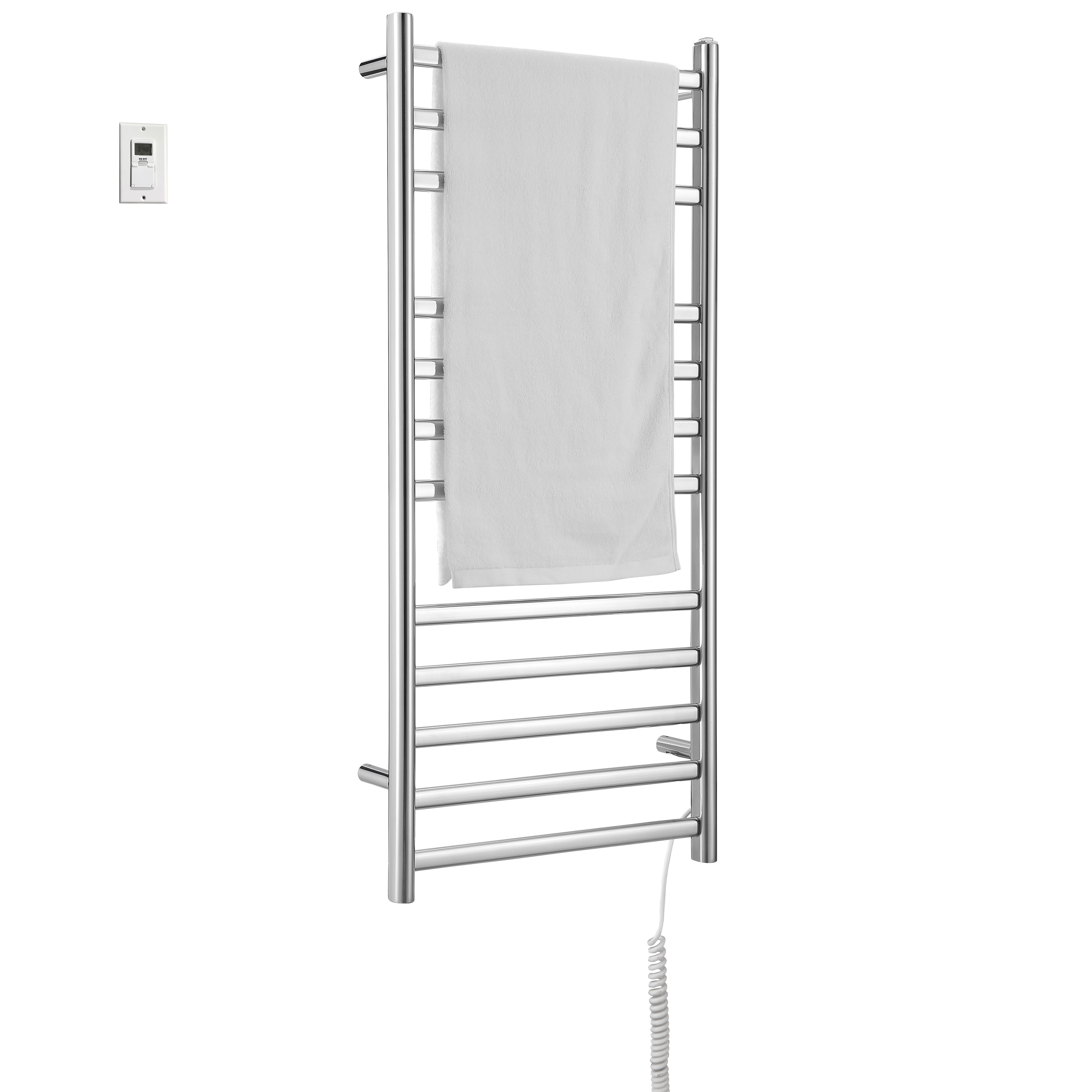 Ancona Dual Xl Wall Mounted Electric Towel Warmer with Wall Timer Wayfair