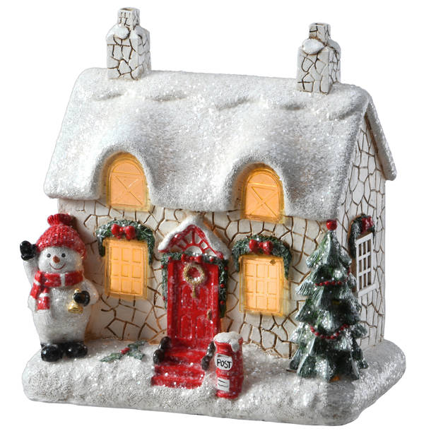The Holiday Aisle® Merry Snowman Figurine | Wayfair