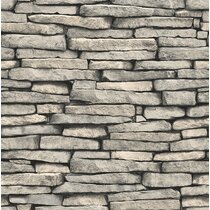 Slate Rock Wallpaper | Wayfair
