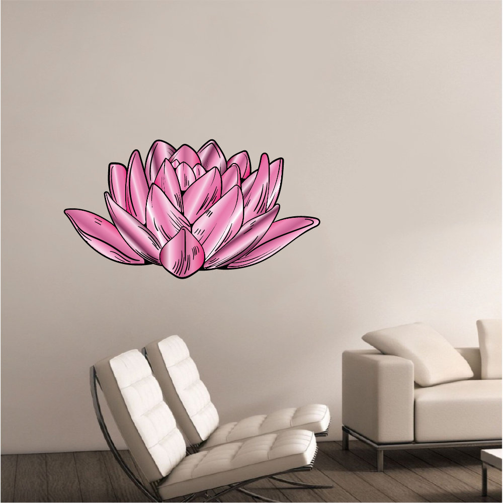 Indigo Safari Flower Petals Wall Decal Wayfair