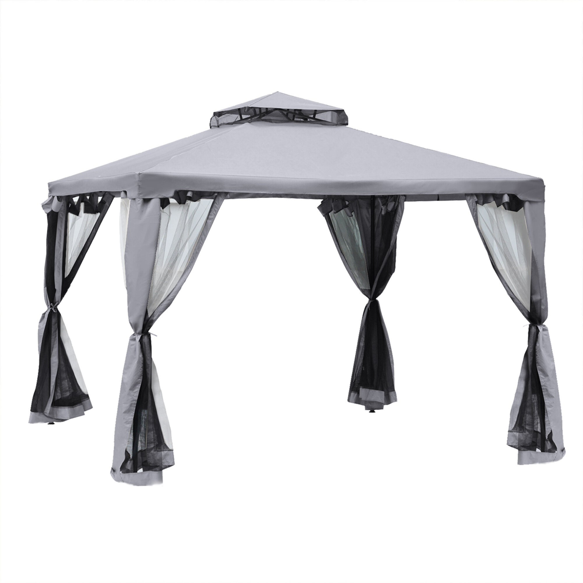 Replacement Canopy Cover Gazebo Top Tight Tent Wind Side Sun Shelter Shade 