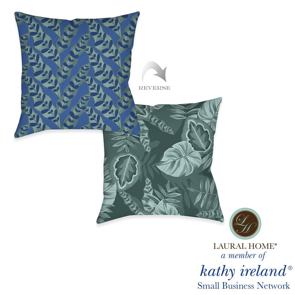 KAOL kathy ireland HOME Palm Court Jungle 18" x 18" Decorative Pillow