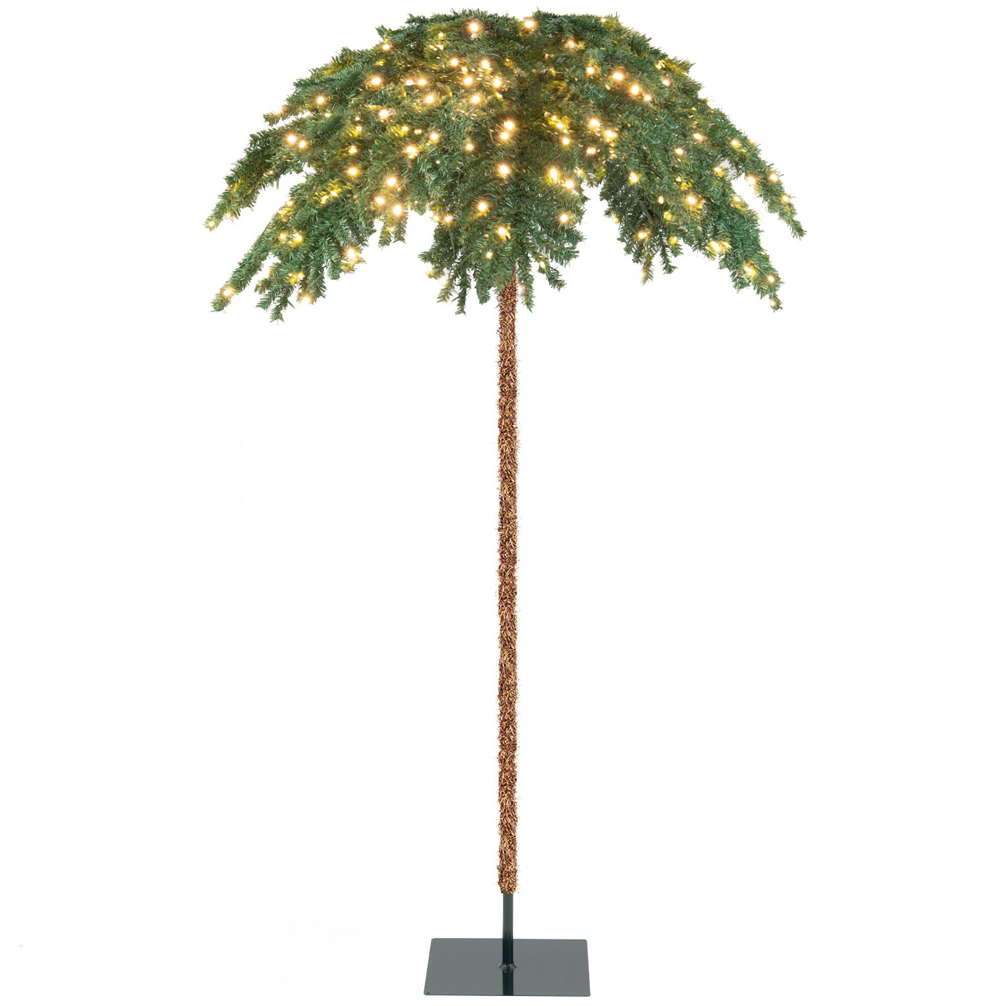 The Holiday Aisle® 6' Lighted Faux Christmas Tree Wayfair