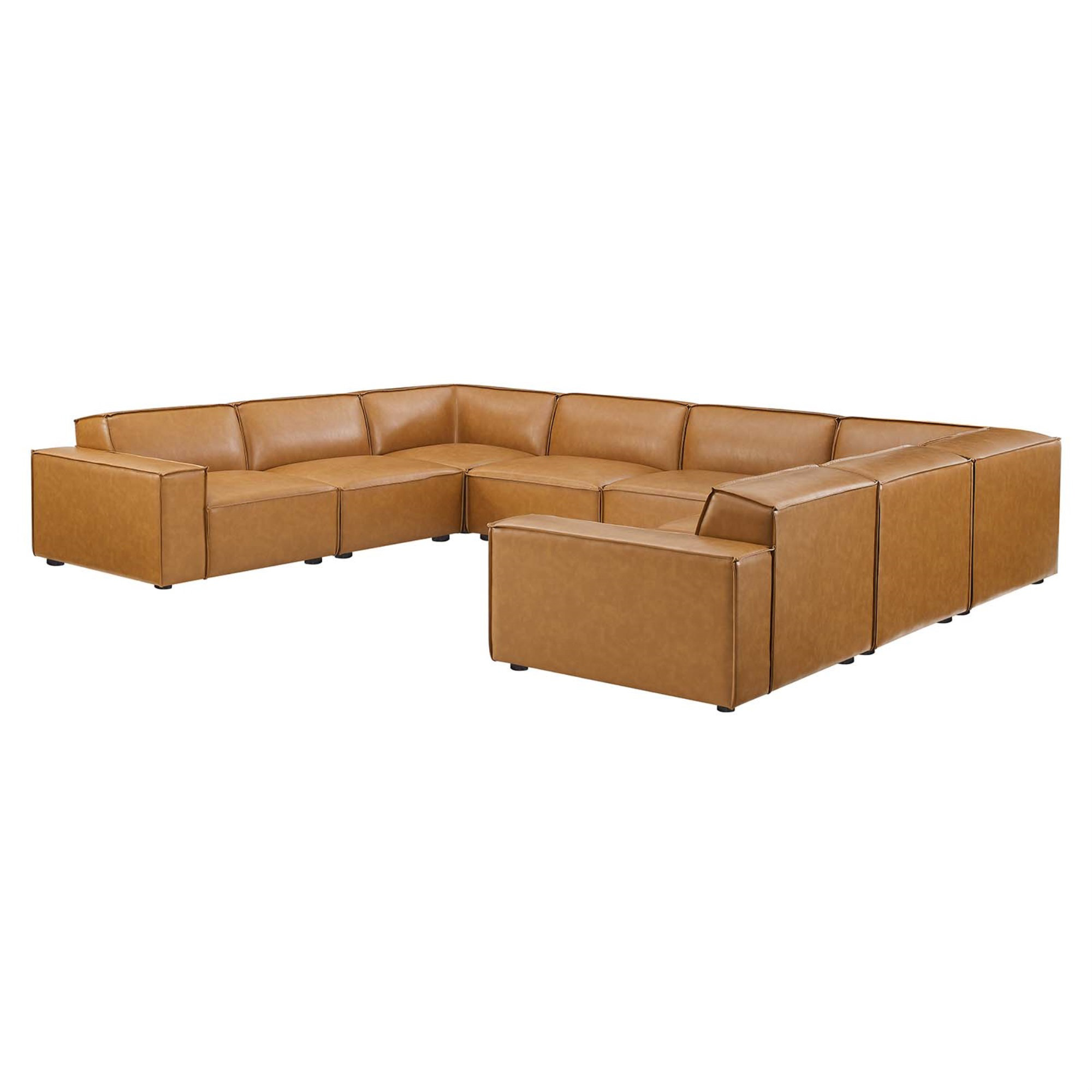 Modway Restore 5 Piece Vegan Leather Sectional Wayfair