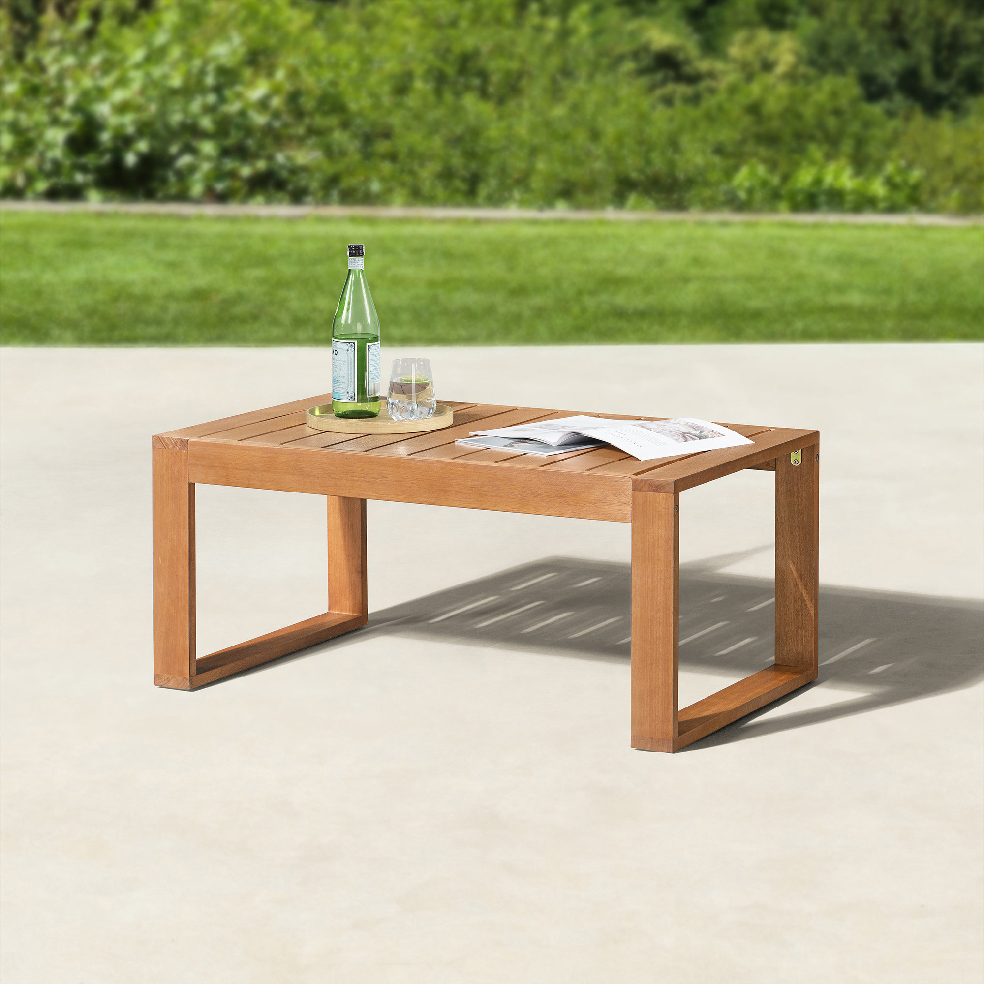 Alaterre Grafton Eucalyptus Outdoor Coffee Table | Wayfair