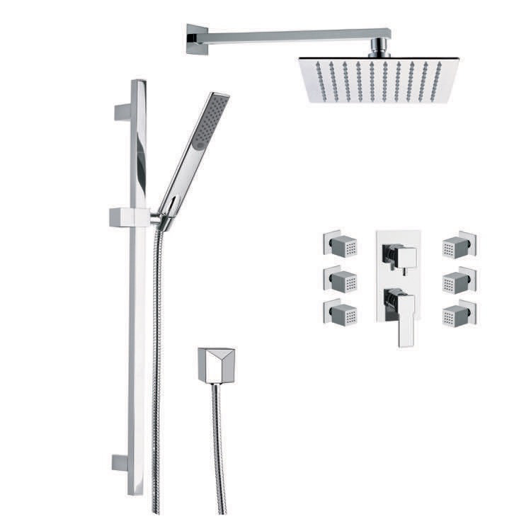 Remer by Nameek's Raniero Diverter Complete Shower System with Roughin