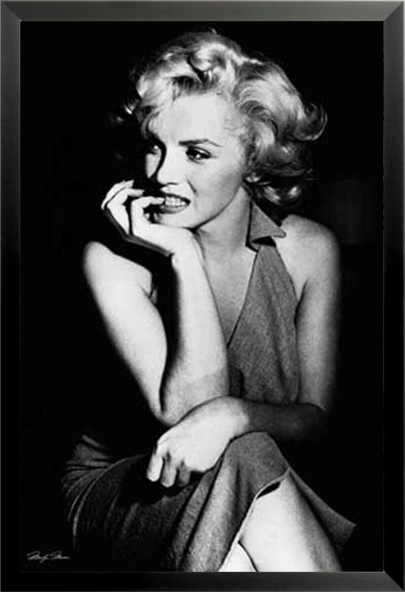 Marilyn Monroe White Dress Sitting