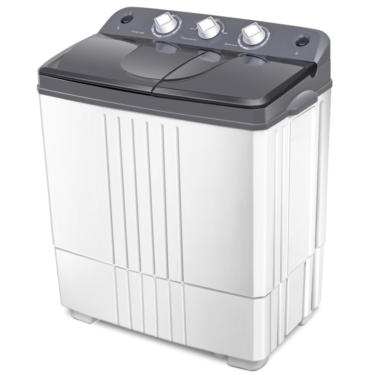Costway High Efficiency Portable Washer & Dryer Combo in White And Gray &  Reviews | Wayfair