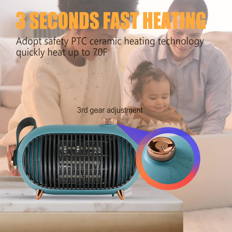 IGOTIVR INC 900 Watt Electric Fan Compact Heater | Wayfair