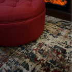 Trent Austin Design® Charest Performance Red/Beige Rug & Reviews | Wayfair