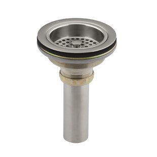 OPELLA STRAINER WASTE WITH OVERFLOW Brushed stainless steel construction 