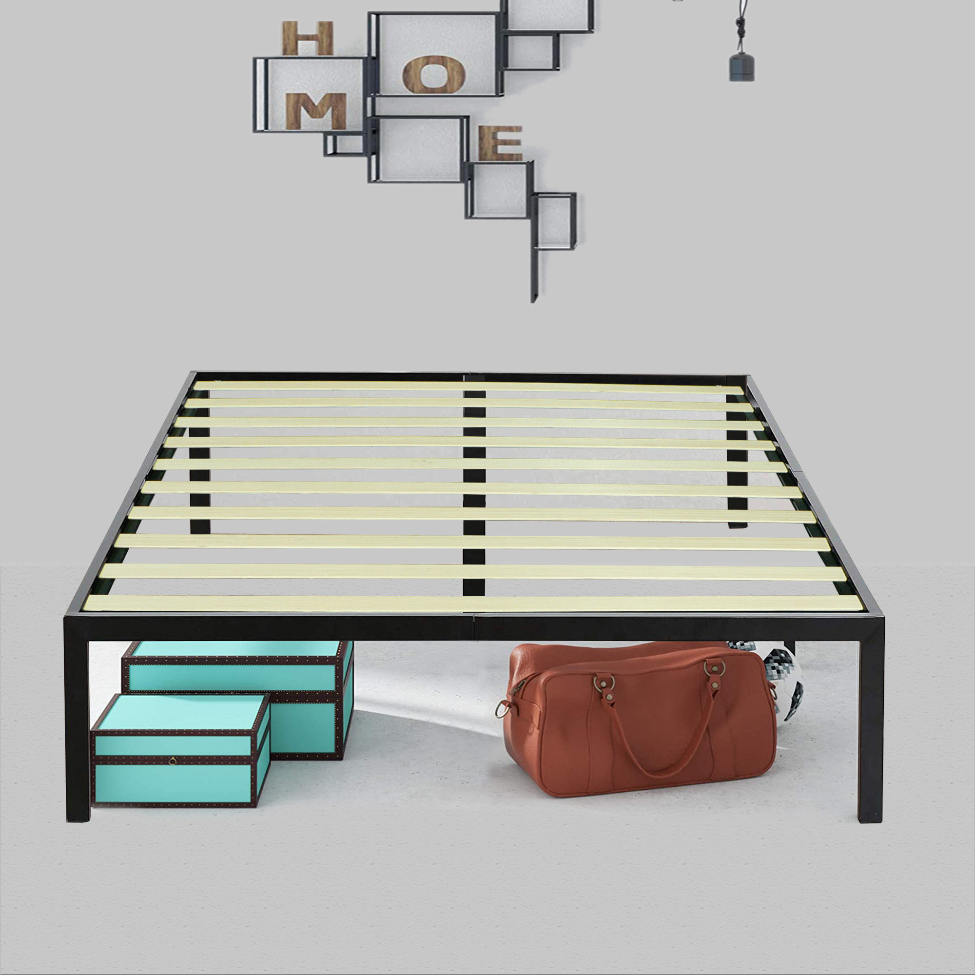 Ebern Designs Wallsenburg 14'' Bed Frame & Reviews Wayfair