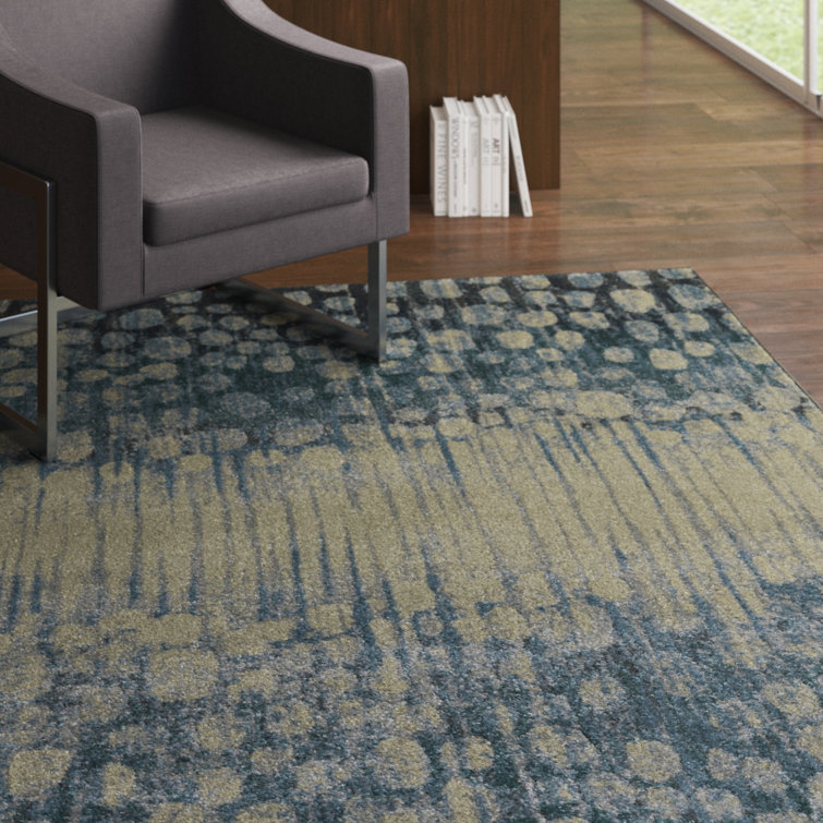 Latitude Run® Garth Performance Pewter Rug | Wayfair