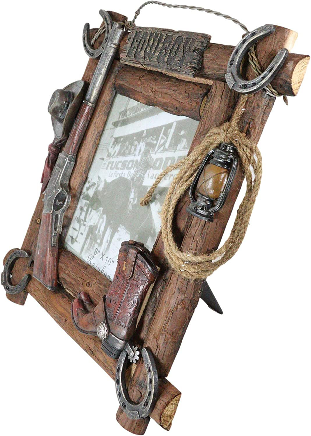 Foundry Select Rustic Western Wild West Cowboy Hat Rifle Boot Spur