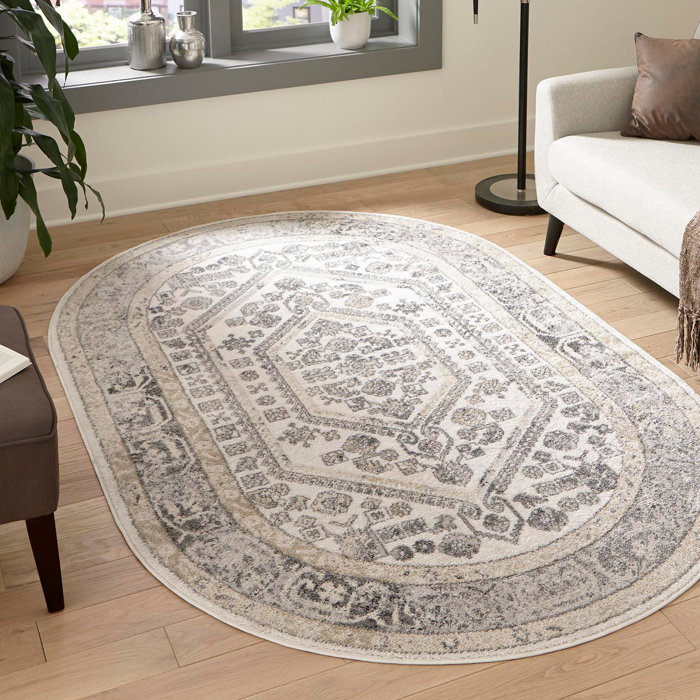 Mistana™ Edson Performance Ivory Rug & Reviews | Wayfair