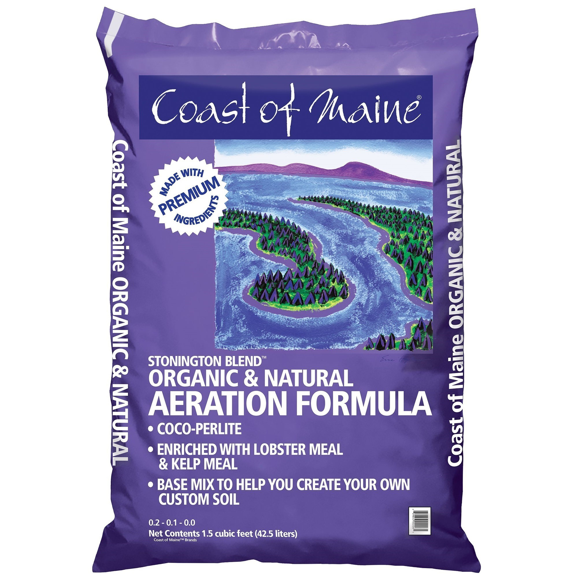 Coast Of Maine Organic And Natural Aeration Formula Potting Soil, 1.5