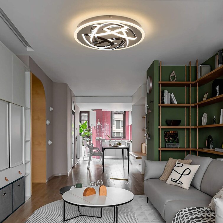 LED Decken Beleuchtung Design Wohn Schlaf Zimmer Flur Dielen Küchen Lampe Wellen 