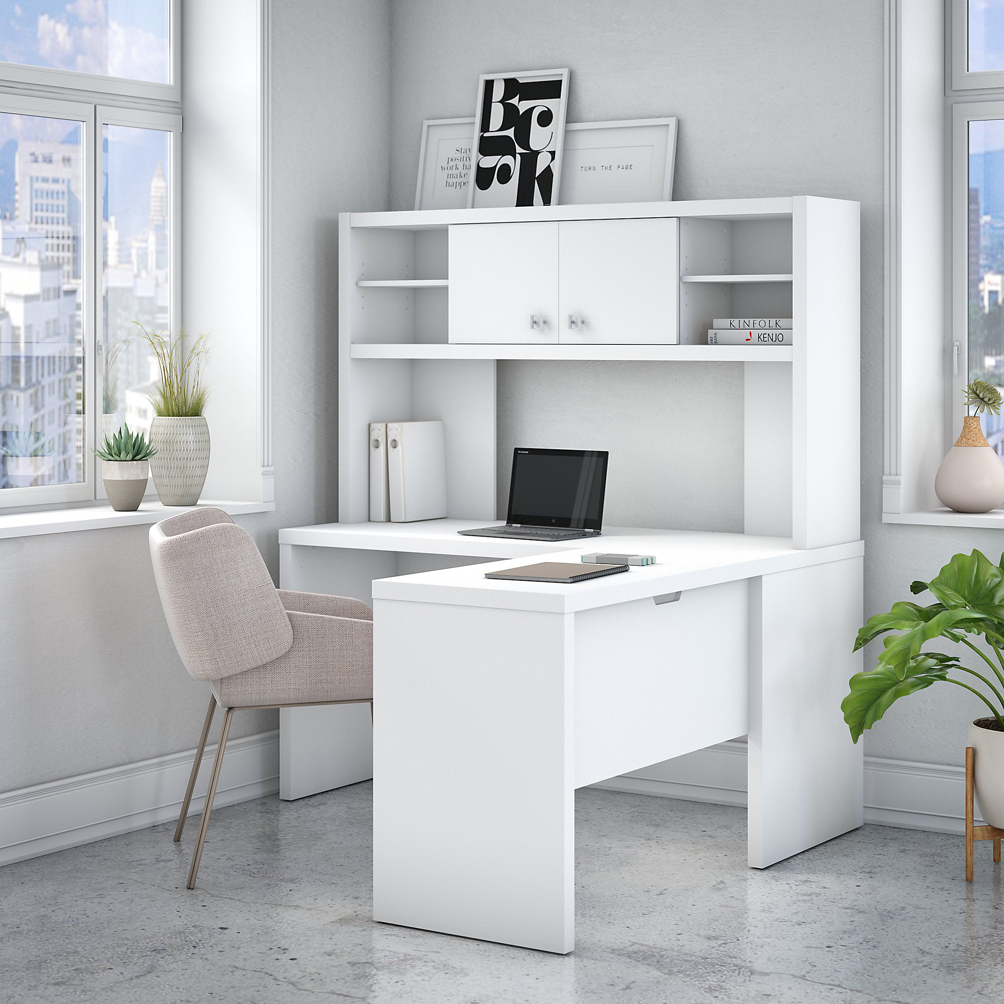 2 piece office set with computer desk and chair