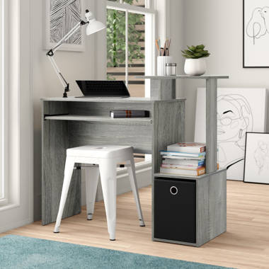 Ebern Designs Desk with Built in Outlets & Reviews | Wayfair