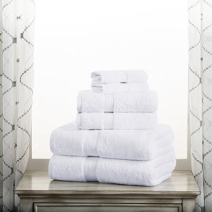 Turkish Cotton Ultra Soft 6-Piece Towel Set Home Decorators Collection In Navy 