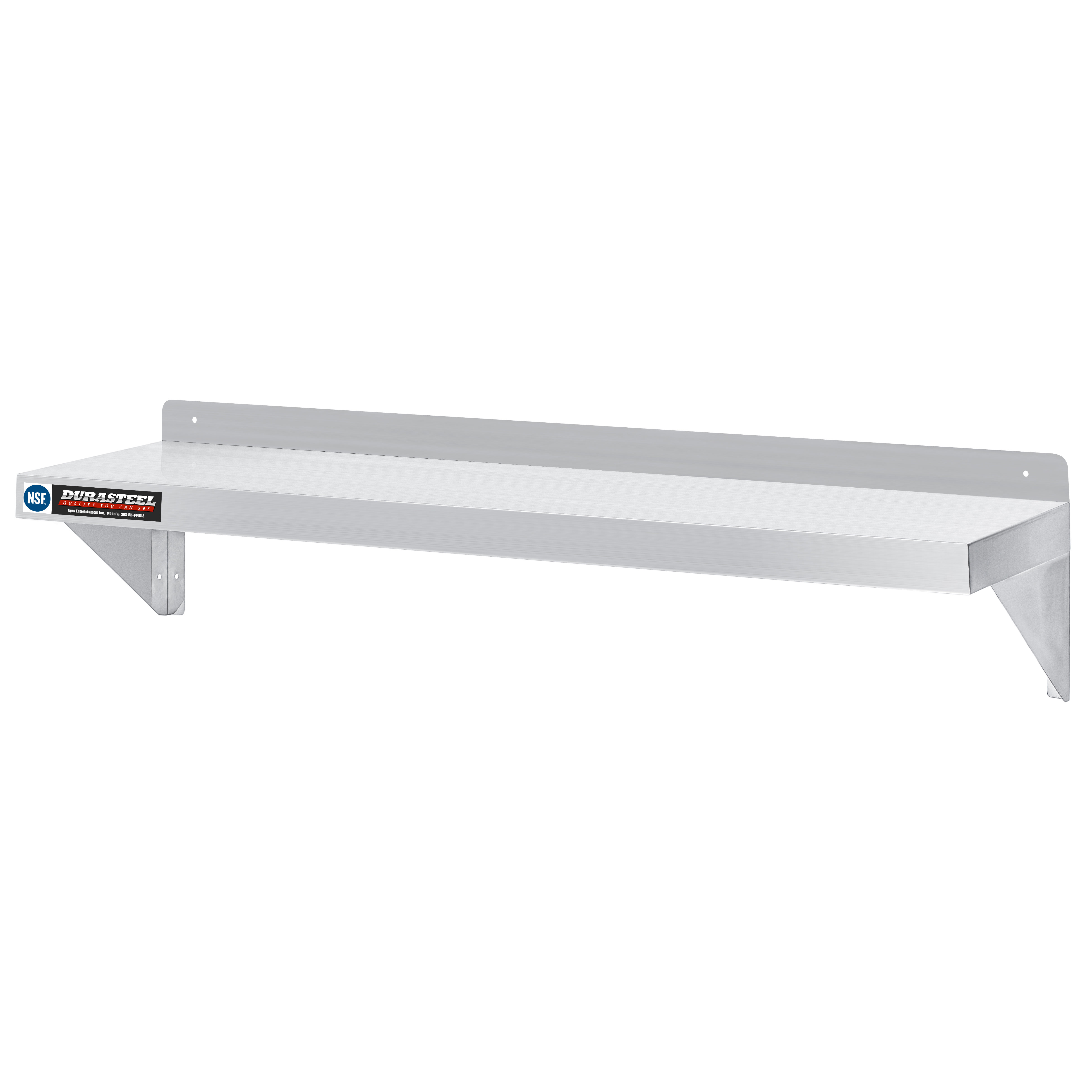 DuraSteel Stainless Steel Wall Shelf 48" Wide x 14" Deep Commercial