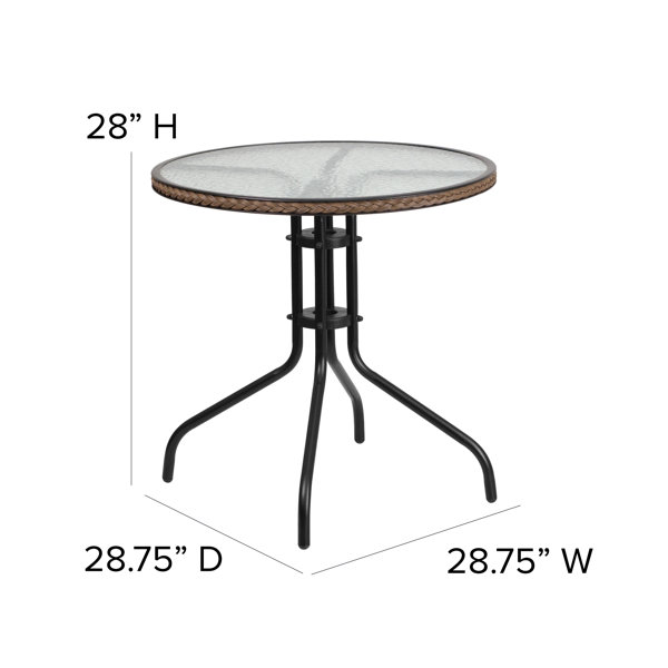 Wabbaseka  Round 2 - Person 28.75" Long Dining Set