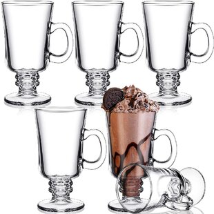 Two Pack Irish Coffee Glasses With Handles 