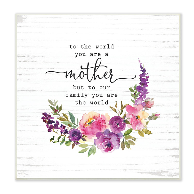 Sentimental Mother's Day Flower Quote Detail by Lettered And Lined