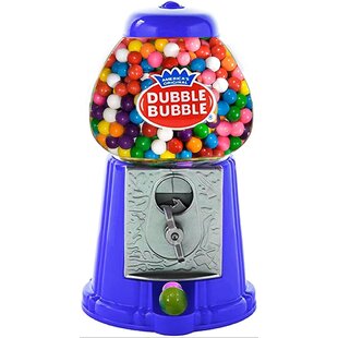 Classic Dubble Bubble Gumball Bank 8.5” Tall Working Coin Bank Gumballs Included 