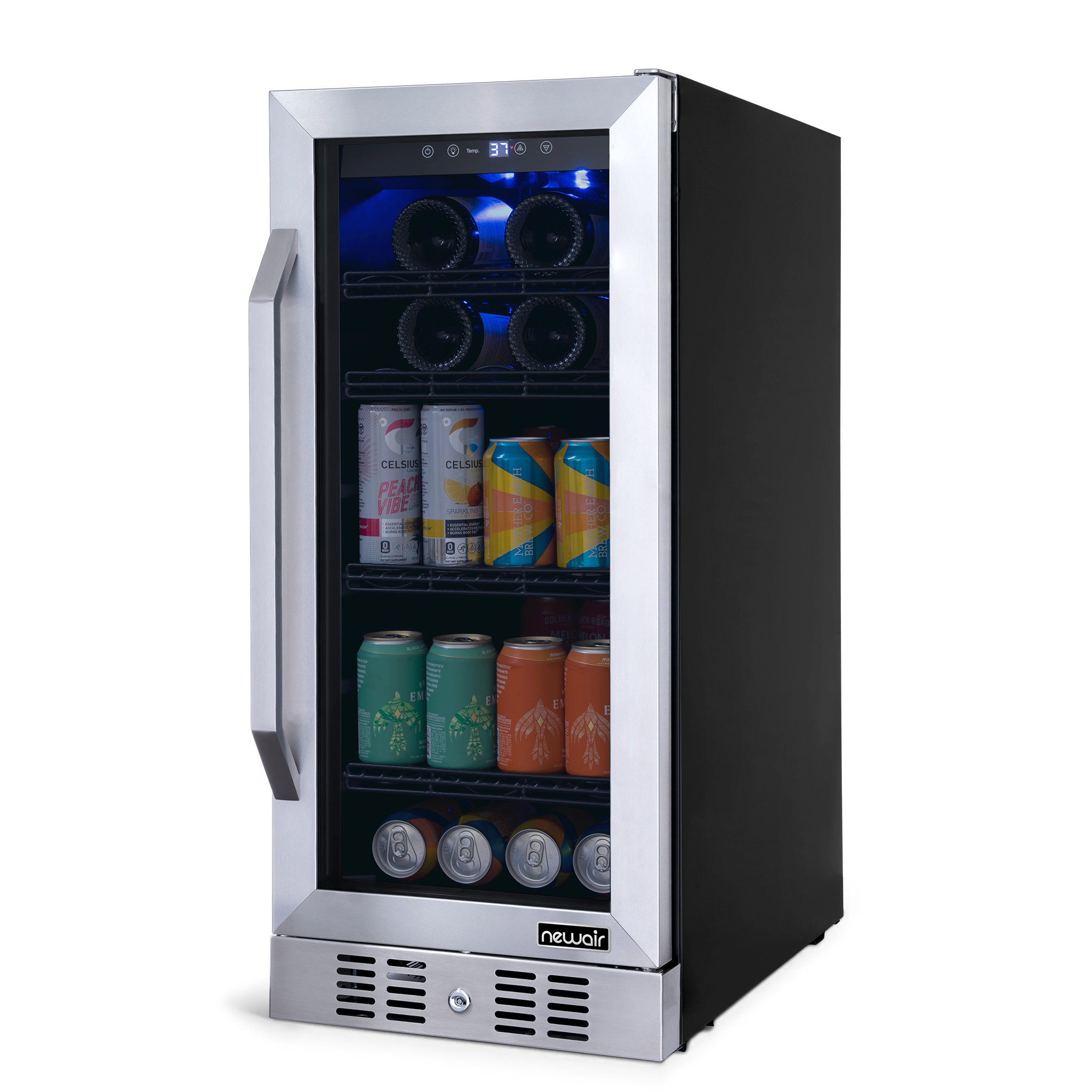 NewAir Newair 80 Cans (12 oz.) Convertible Beverage Refrigerator with