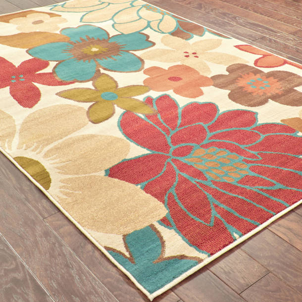 Winston Porter Cavanagh Performance Ivory/Cream Rug & Reviews | Wayfair