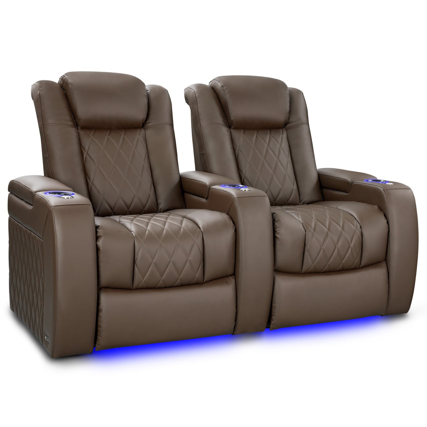 Valencia Theater Seating 68.25" Wide Genuine Leather Home Theater