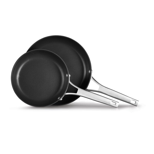 NOB Calphalon 3 Piece Cookware Set Black Hard Anodized Aluminum Dishwasher safe 