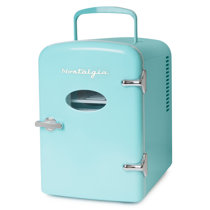 blue dorm refrigerator