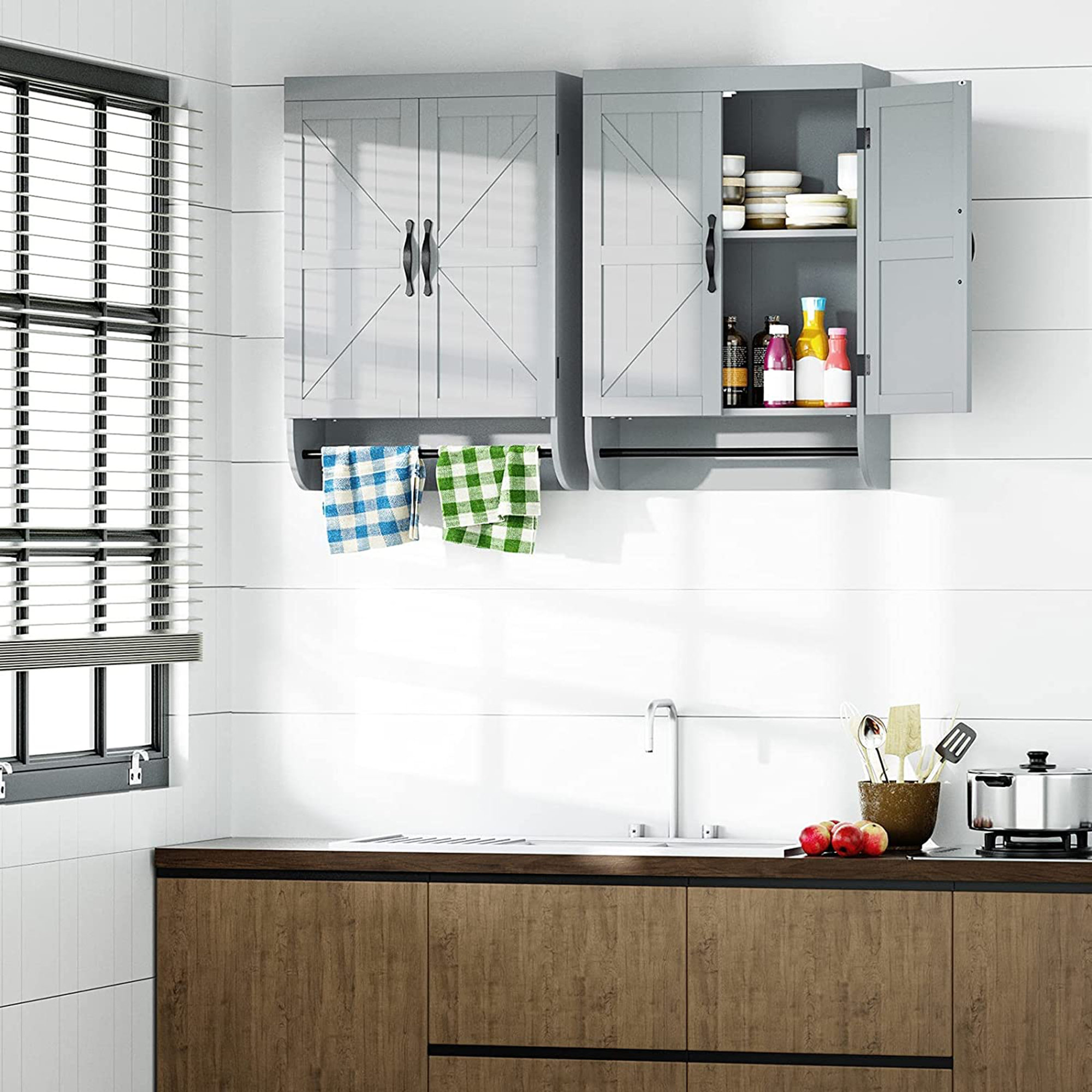 Gracie Oaks Mackala Bathroom Wall 2Door Medicine with